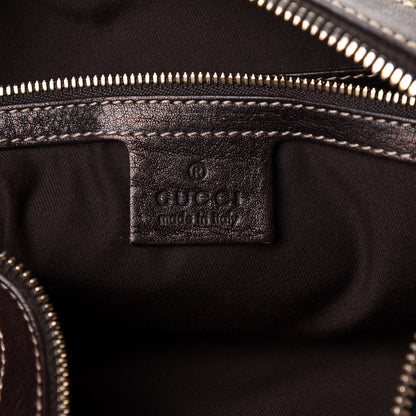 Gucci Monogram Web Studded Pelham Shoulder Bag Dark Brown 5 of 9