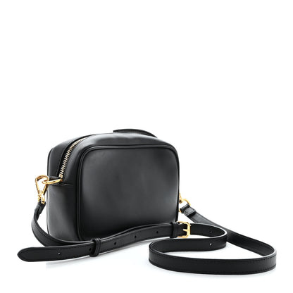 Fendi Vitello Century FF 1974 Embossed Mini Camera Case Black 3 of 14