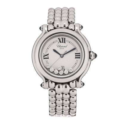 Chopard Stainless Steel 7 Diamond 32mm Happy Sport Quartz Watch 1 of 4