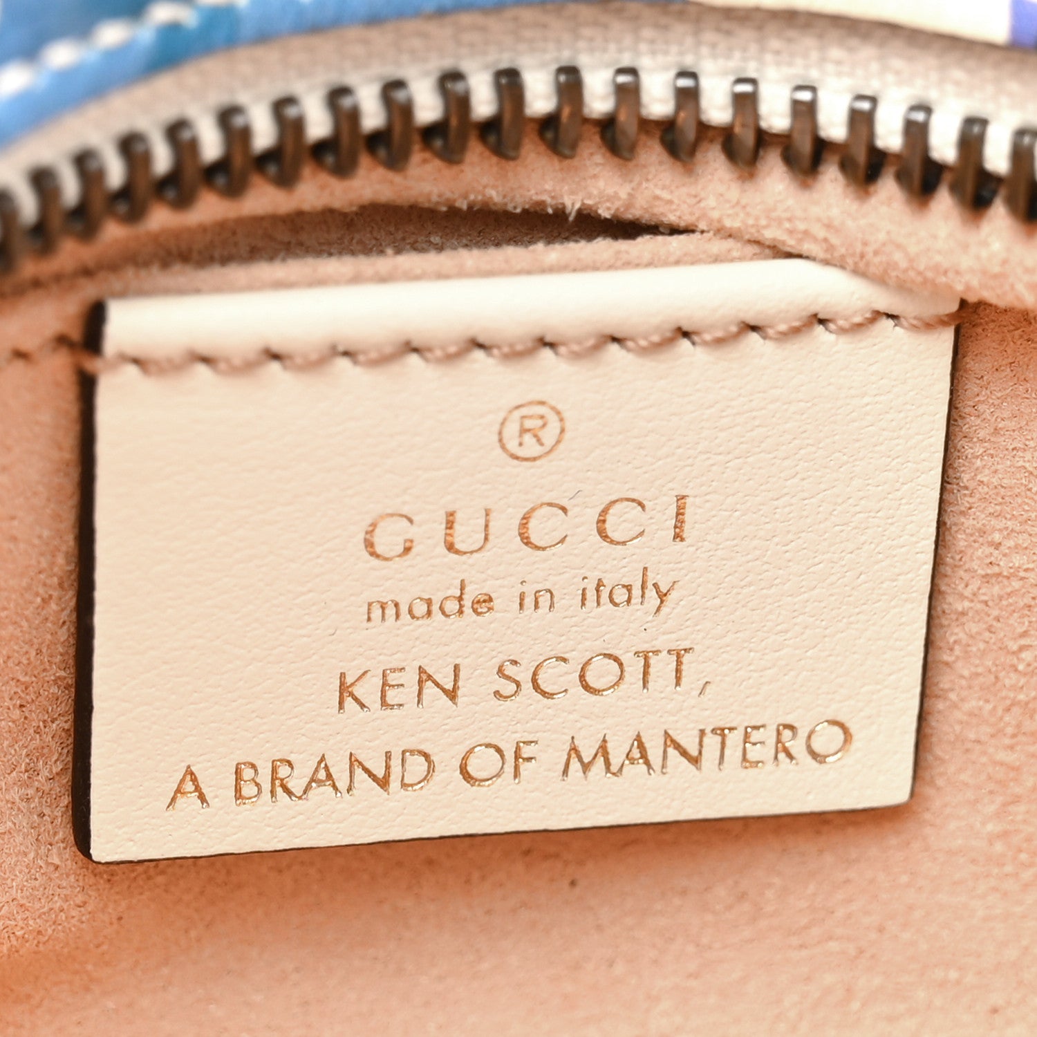 Gucci X KEN SCOTT Calfskin Matelasse Floral Print Small GG Marmont Chain Shoulder Bag Ivory Pink 7 of 17