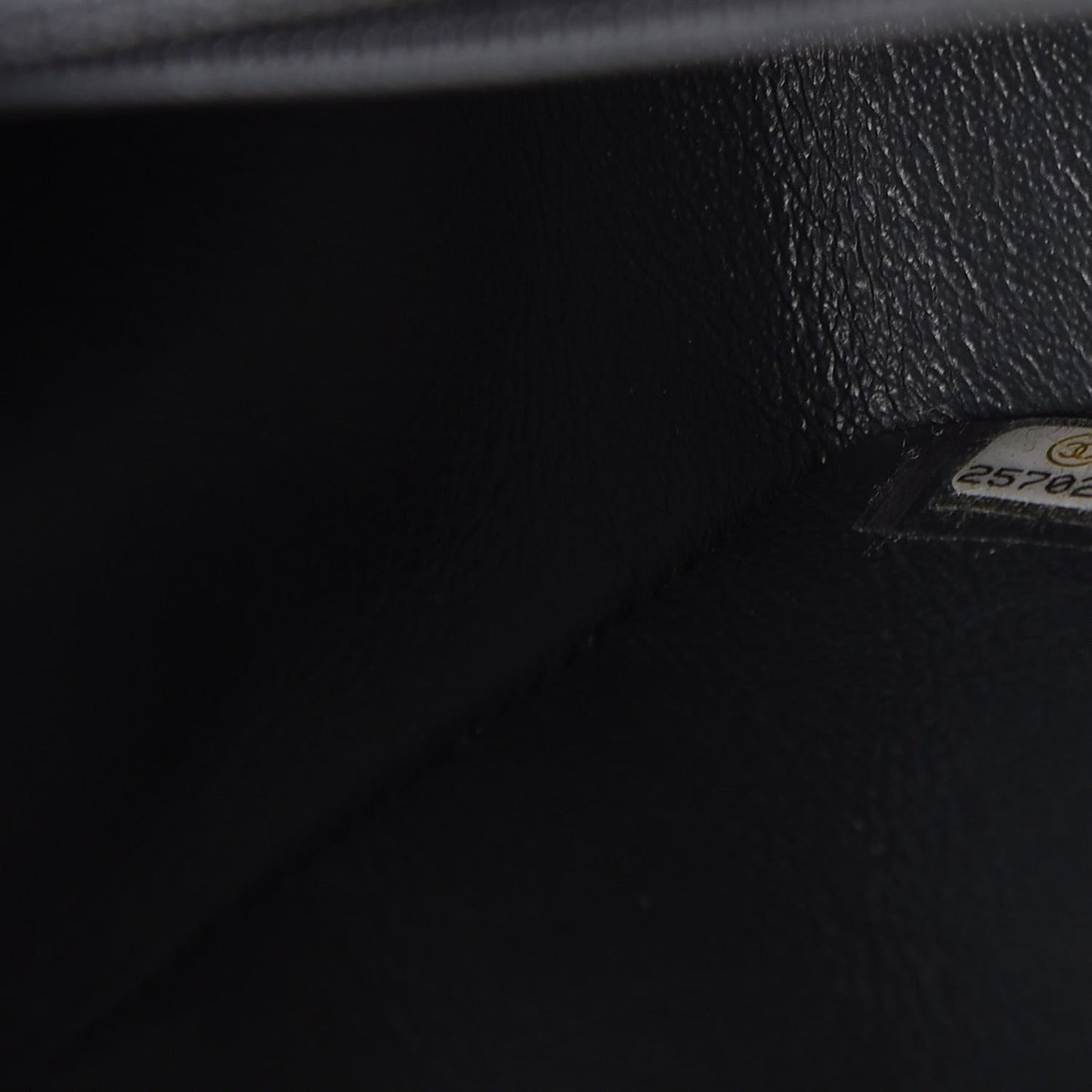 Caviar Quilted Mini Rectangular Flap Dark Grey