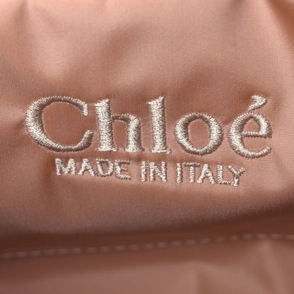 Chloe Nylon Small Woody Tote Rose Dust 6 of 10