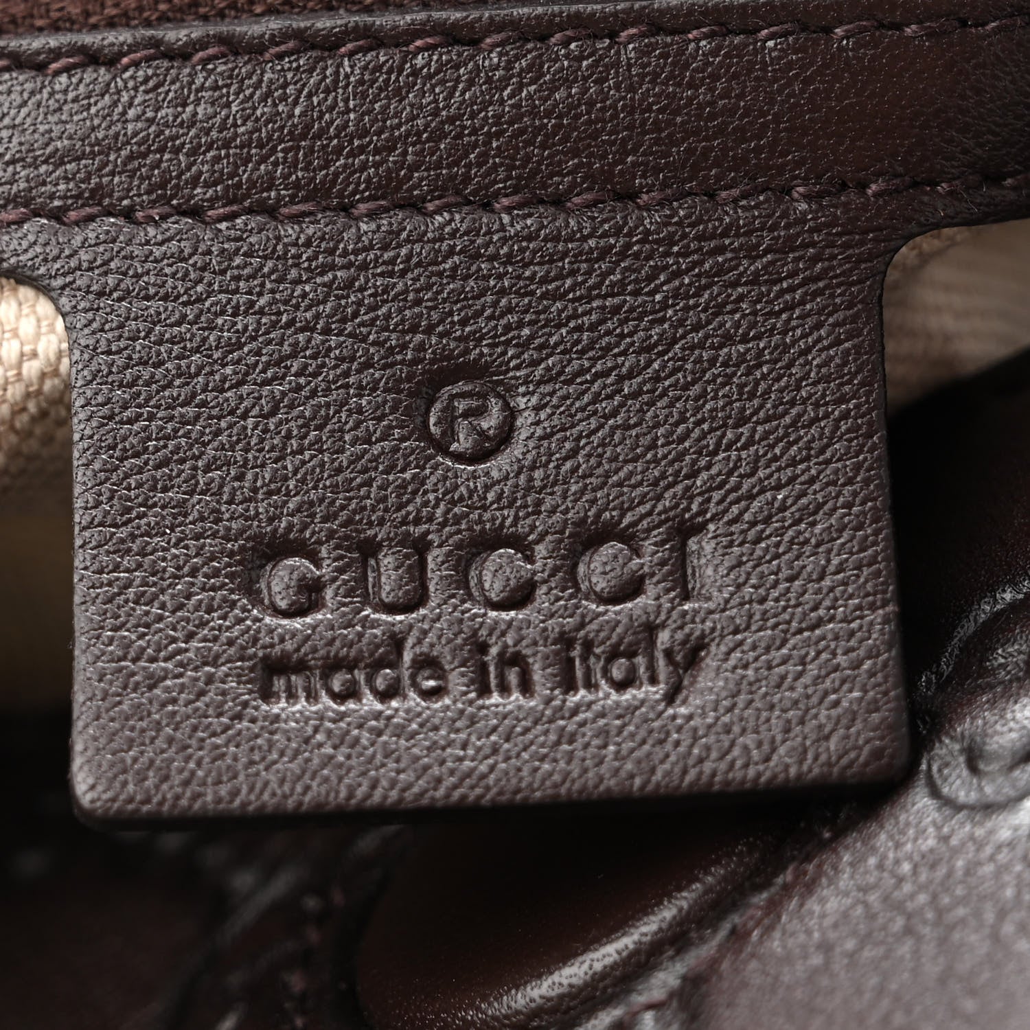 Gucci Guccissima Medium Bree Foldover Tote Chocolate 6 of 10