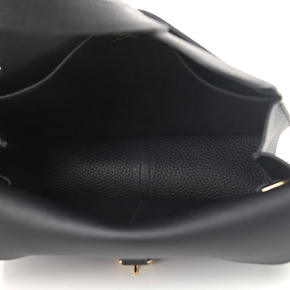 Hermes Taurillon Clemence Halzan 25 Black 7 of 7