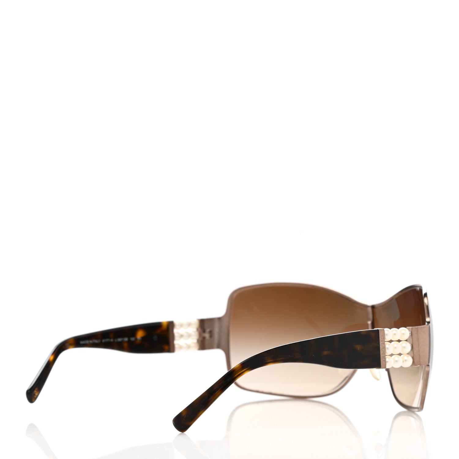 Chanel Pearl Sunglasses 4177-H Tortoise 3 of 6