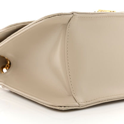 Salvatore Ferragamo Calfskin Quilted Gancini Flap Bag Peony 9 of 10