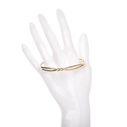David Yurman 18K Yellow Gold Continuance Center Twist Bracelet 2 of 6
