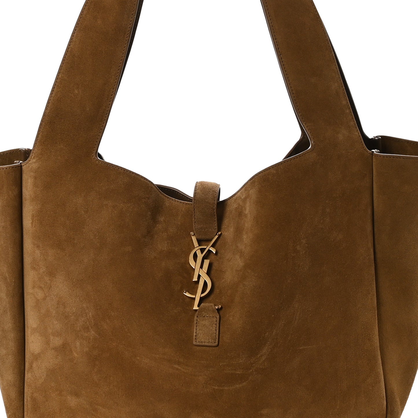 Suede Le 5 A 7 Bea Tote Caramel Cognac