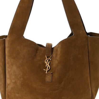 Saint Laurent Suede Le 5 A 7 Bea Tote Caramel Cognac 8 of 10