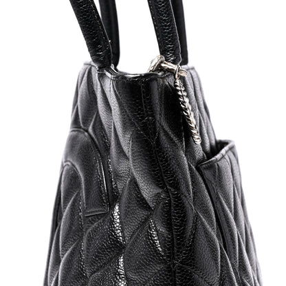 Chanel Caviar Quilted Medallion Tote Black 14 of 15