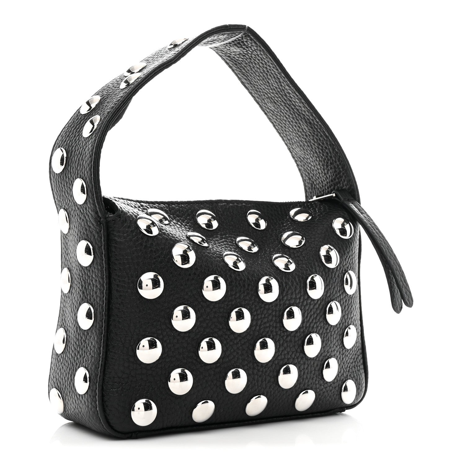 Khaite Pebbled Sport Calfskin Studded Small Elena Black 3 of 10