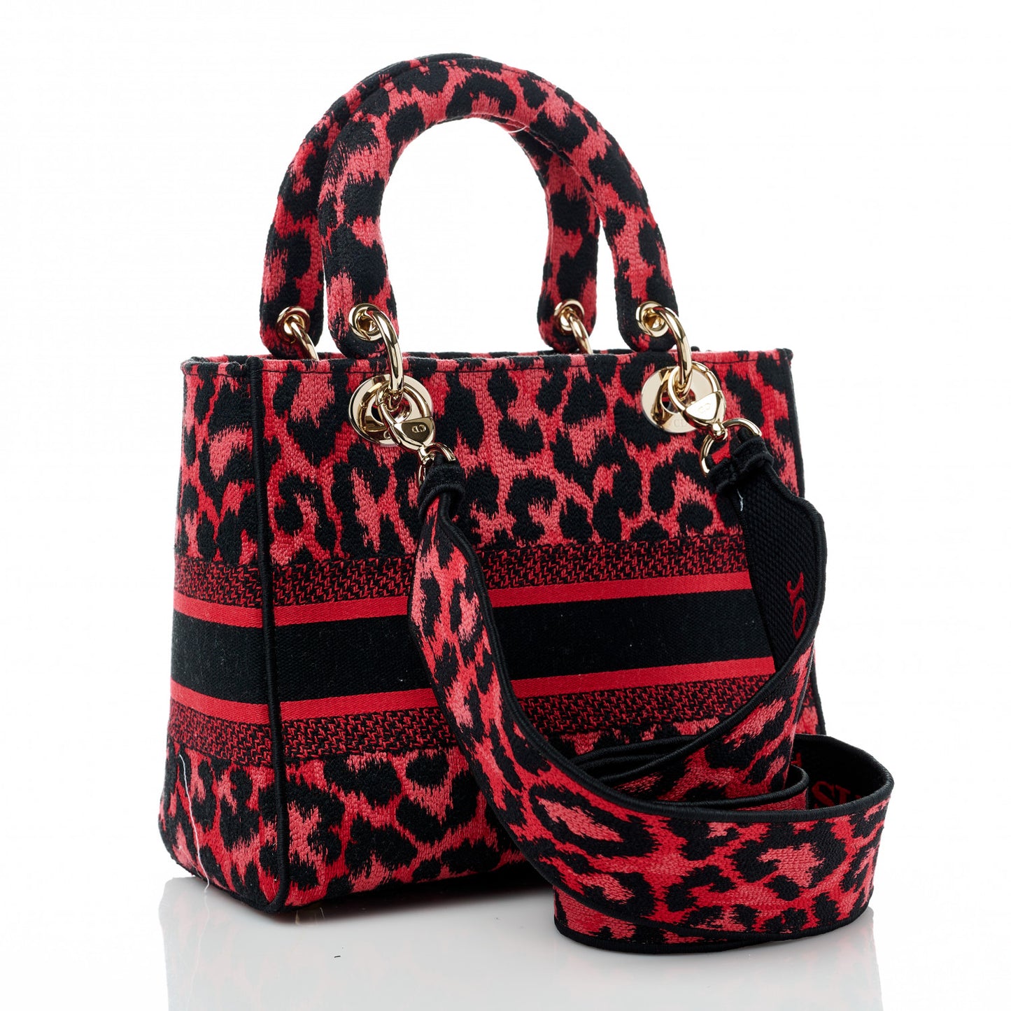Canvas Medium Mizza Embroidered Lady D-Lite Fuchsia