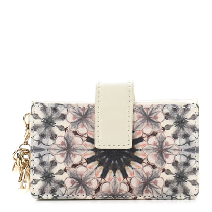 Christian Dior Calfskin Printed KaleiDiorscopic Lady Dior 5-Gusset Card Holder Multicolor 1 of 7