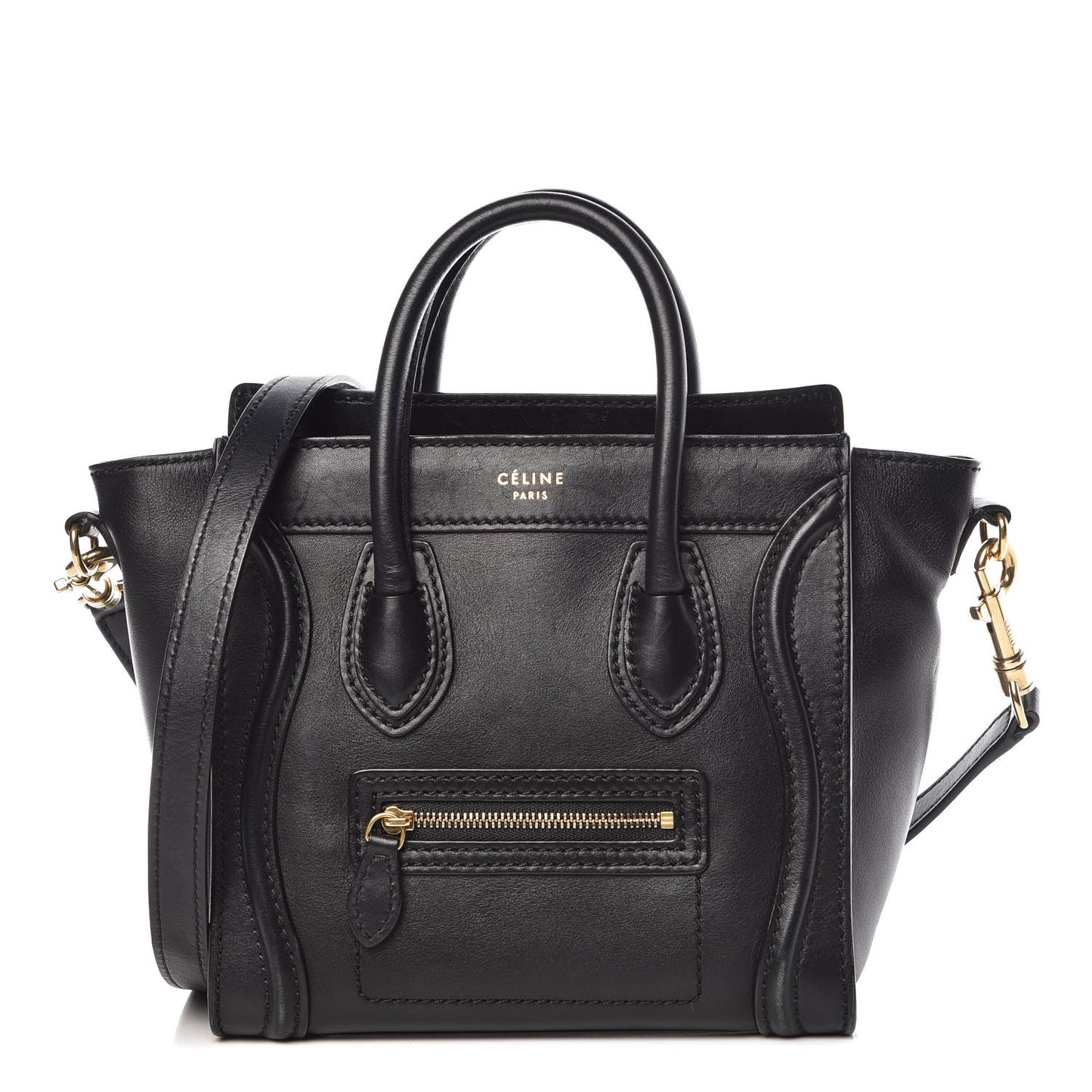 Smooth Calfskin Nano Luggage Black