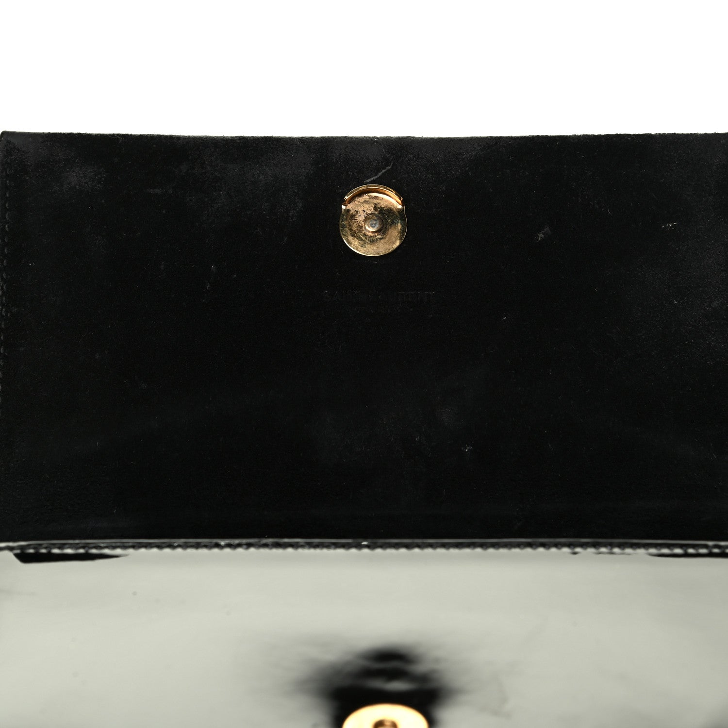 Saint Laurent Patent Small Classic Monogram Kate Tassel Satchel Black 7 of 7
