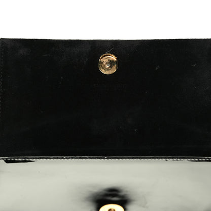 Saint Laurent Patent Small Classic Monogram Kate Tassel Satchel Black 7 of 7