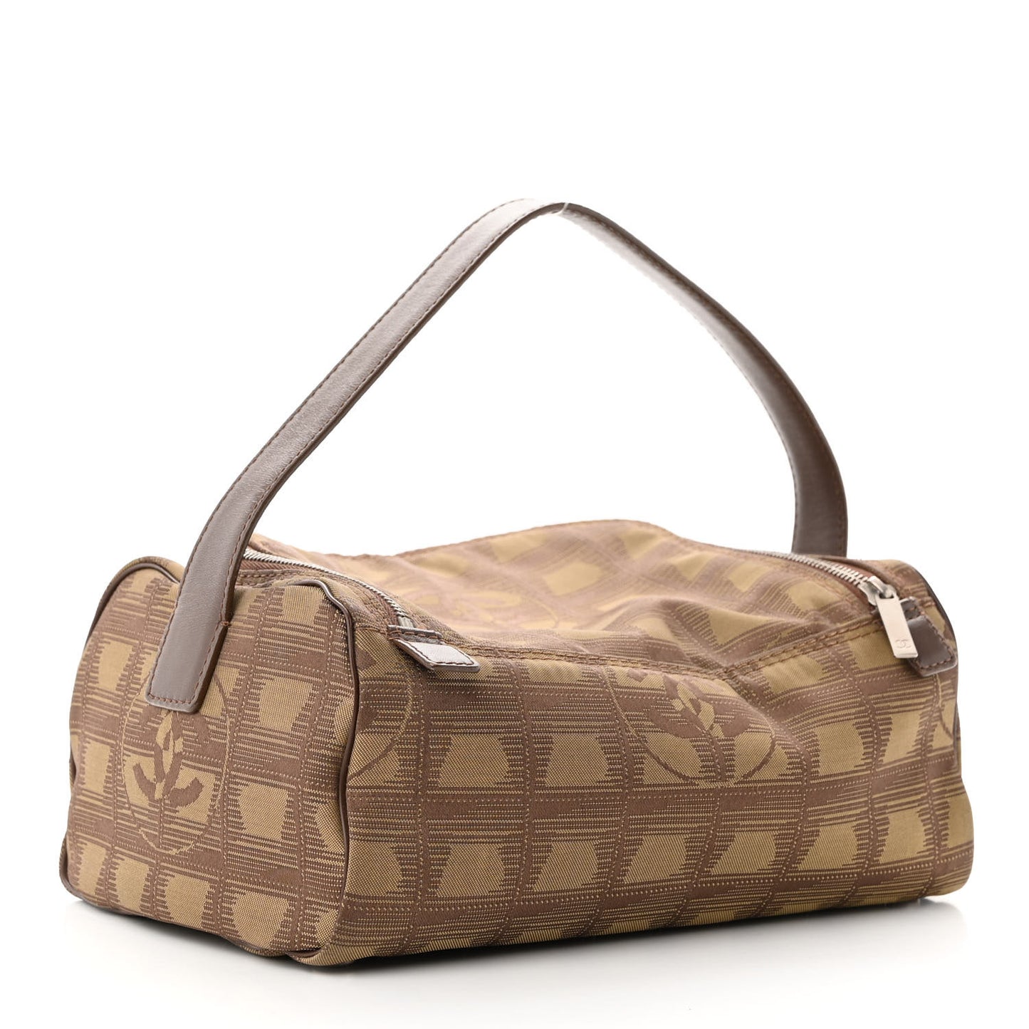 Nylon Travel Cosmetic Case Brown