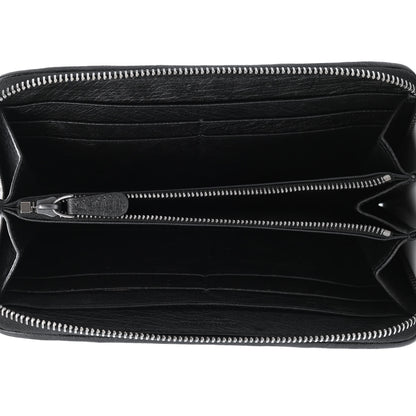 Bottega Veneta Ostrich Zip Around Wallet Black 4 of 4