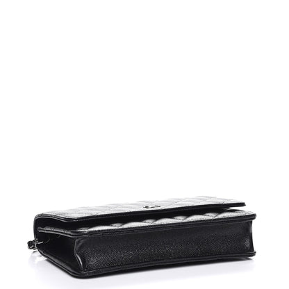 Chanel Caviar Quilted Wallet On Chain WOC Black 4 of 9