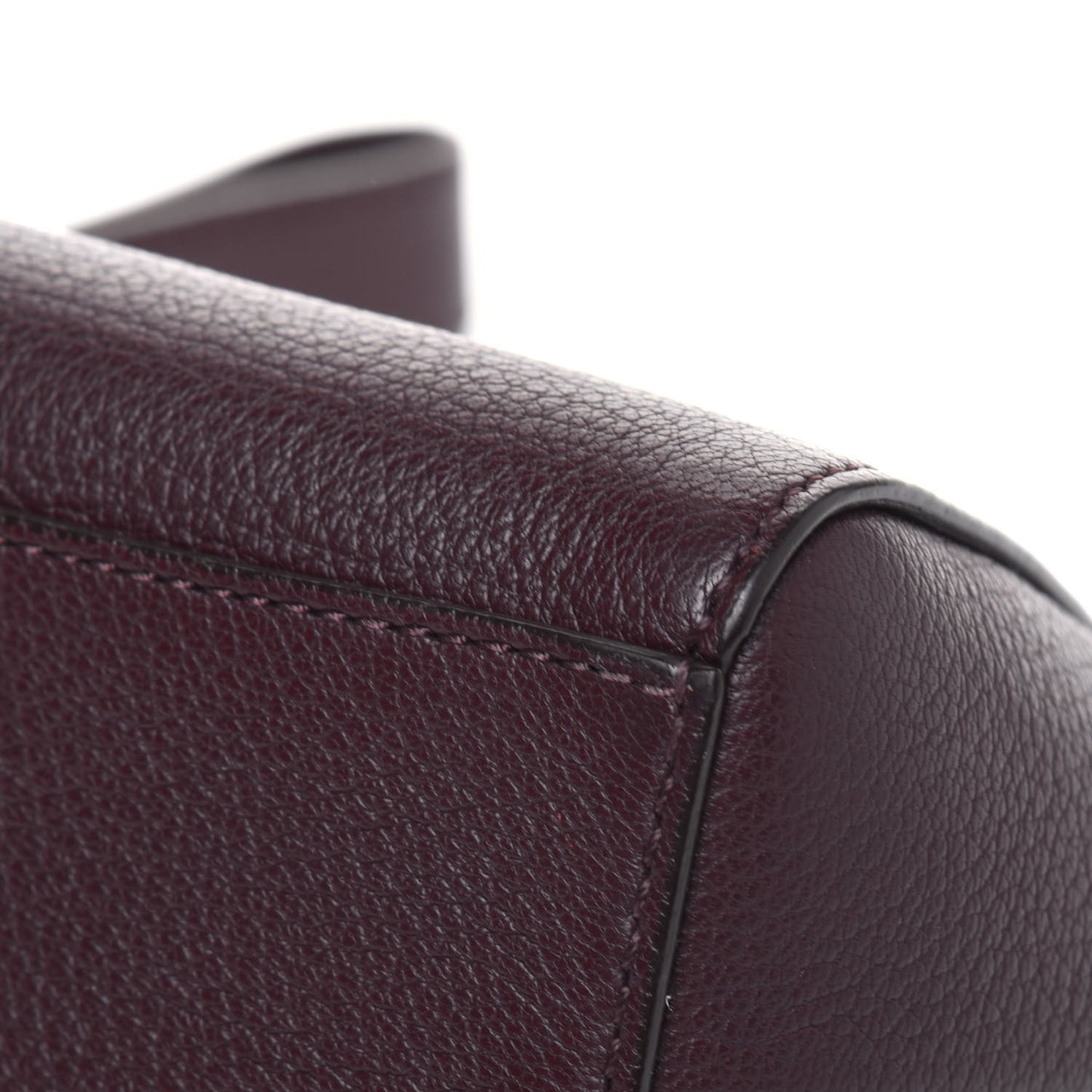 Sugar Goatskin Small Antigona Beauty Wristlet Oxblood