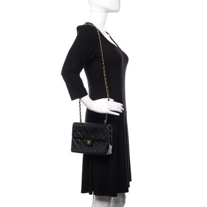 Chanel Lambskin Quilted Mini Square Flap Bag Black 2 of 12