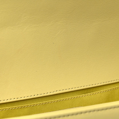 Chanel Lambskin Quilted Medium Boy Flap Yellow 12 of 17
