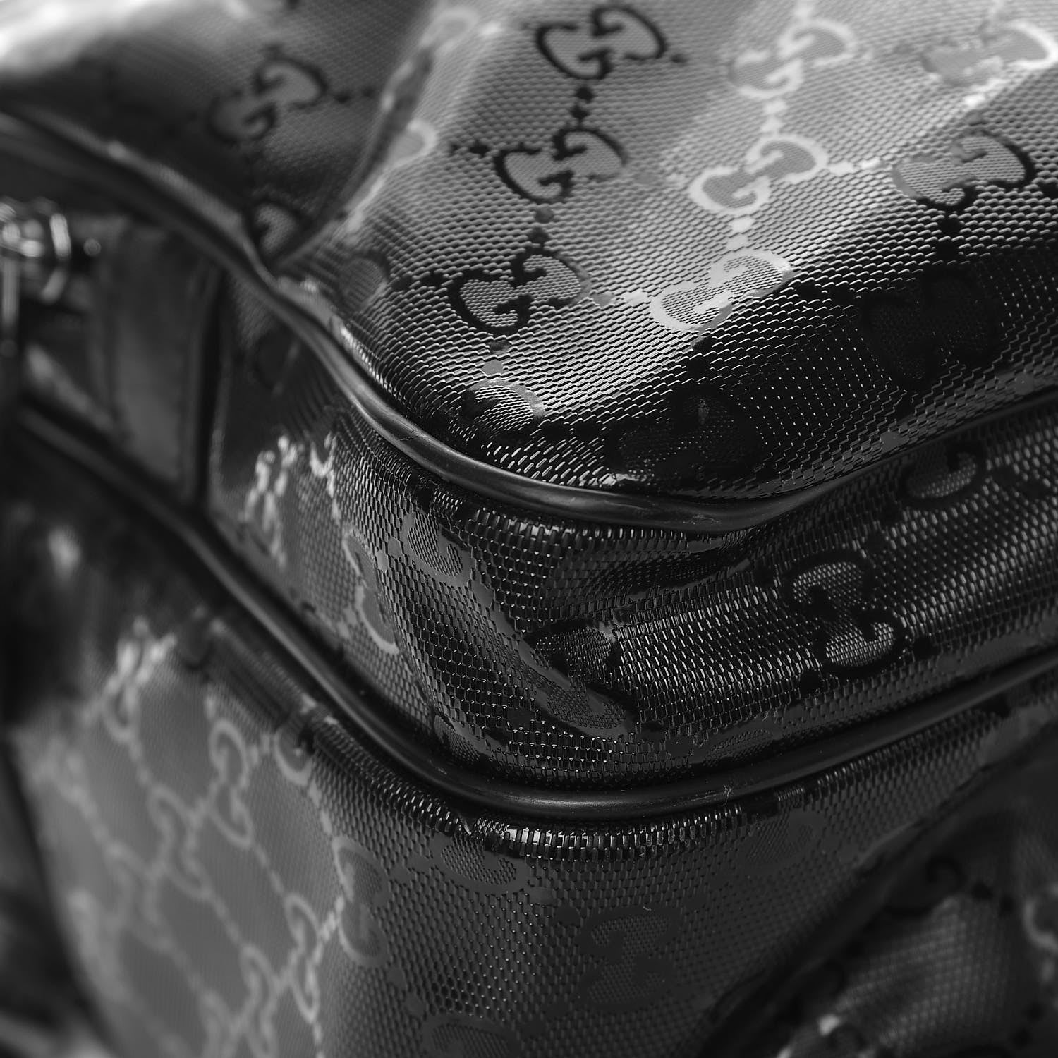 Gucci Imprime Monogram Medium Travel Bag Black 13 of 25