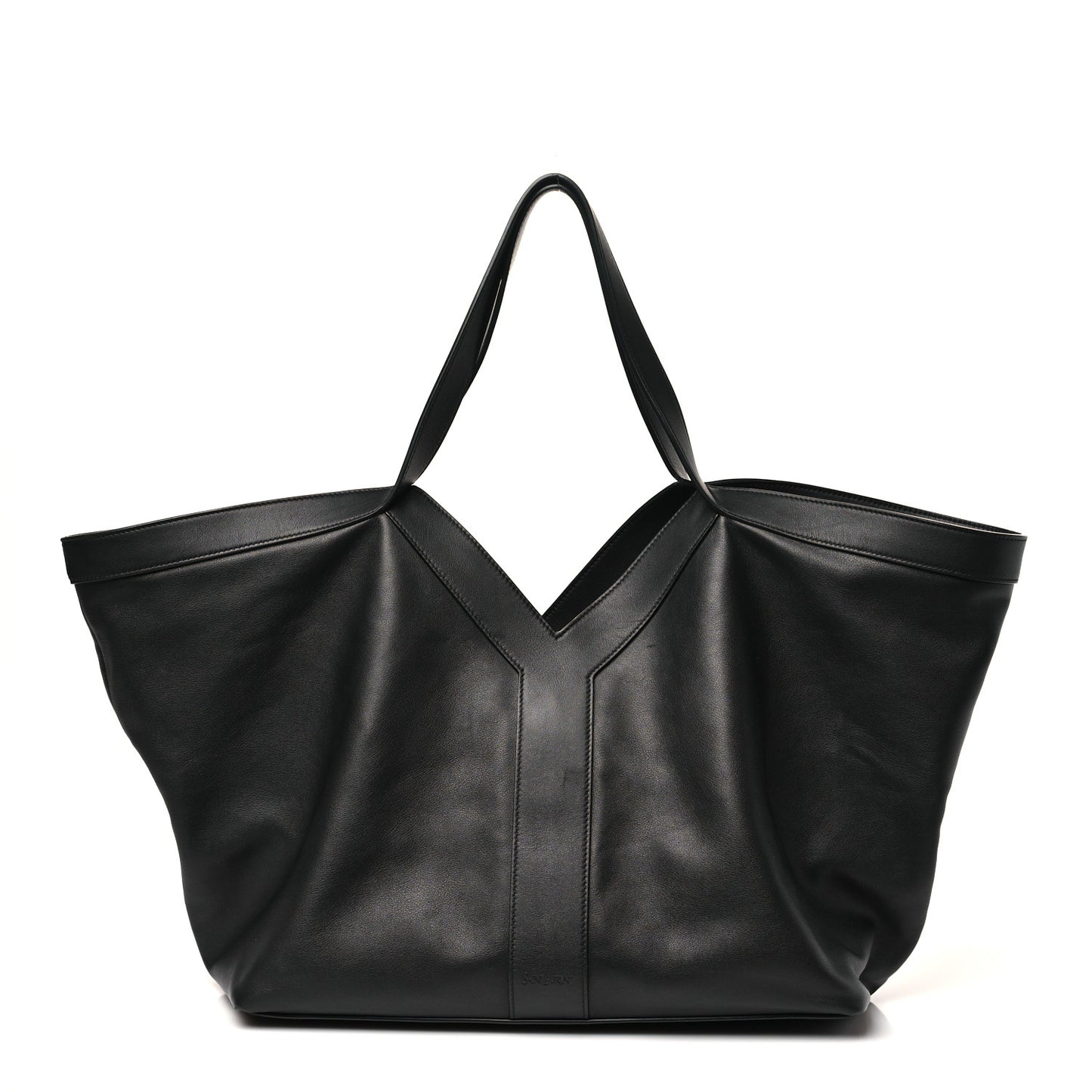 Calfskin Y Tote Black