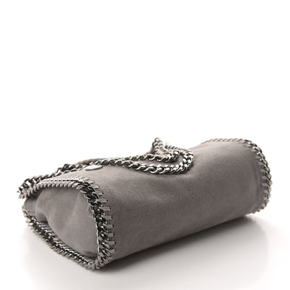 Stella McCartney Shaggy Deer Mini Falabella Fold Over Tote Light Grey 3 of 11