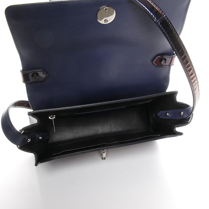 Balenciaga Patent Mini Trapeze Maillon Shoulder Bag Violet 5 of 7