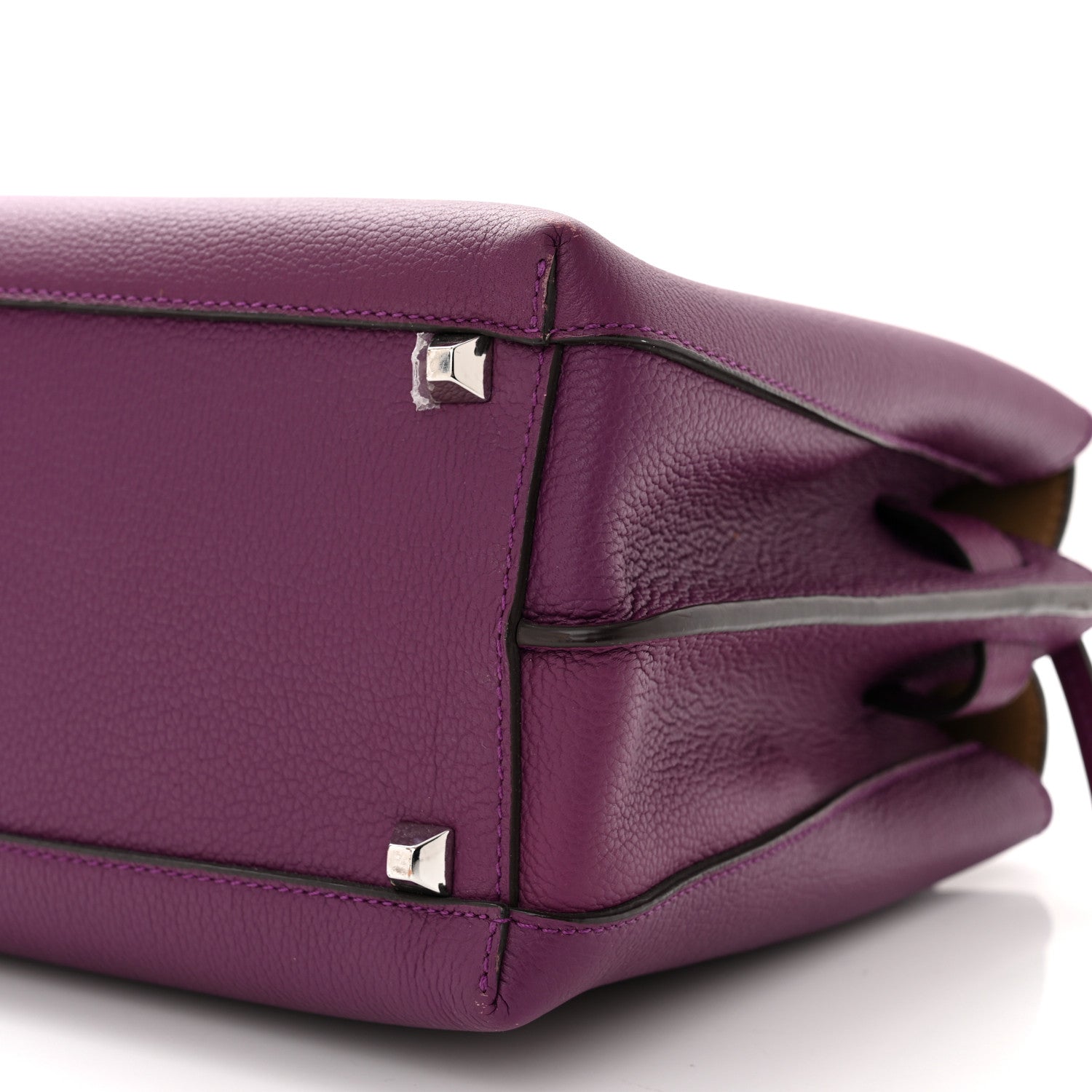 MCM Grained Calfskin Medium Milla Tote Mystic Purple 10 of 14