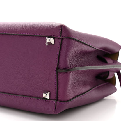 MCM Grained Calfskin Medium Milla Tote Mystic Purple 10 of 14