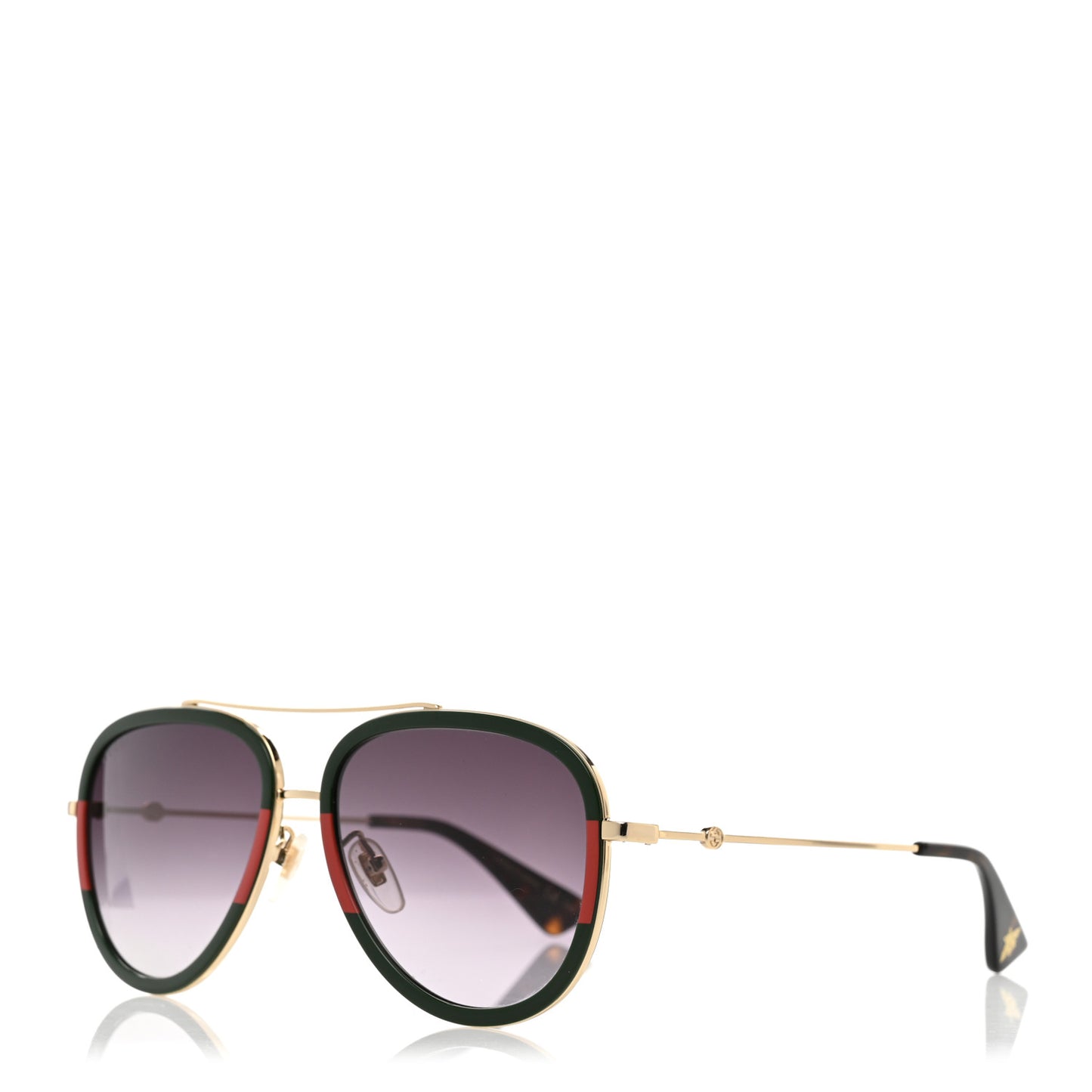 Web Aviator Sunglasses GG0062S Green Red
