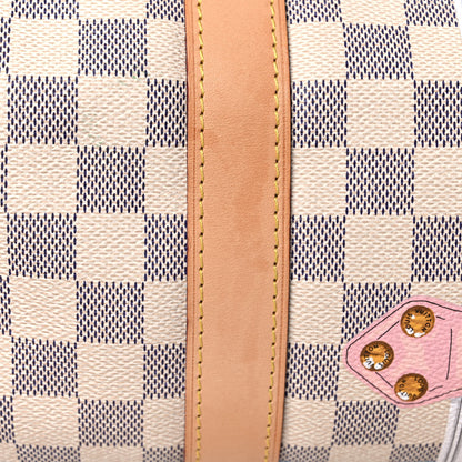 Louis Vuitton Damier Azur Summer Trunks Mykonos Keepall Bandouliere 50 18 of 22