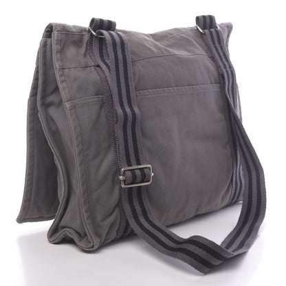 Hermes Canvas Herline Messenger Bag Grey 3 of 13