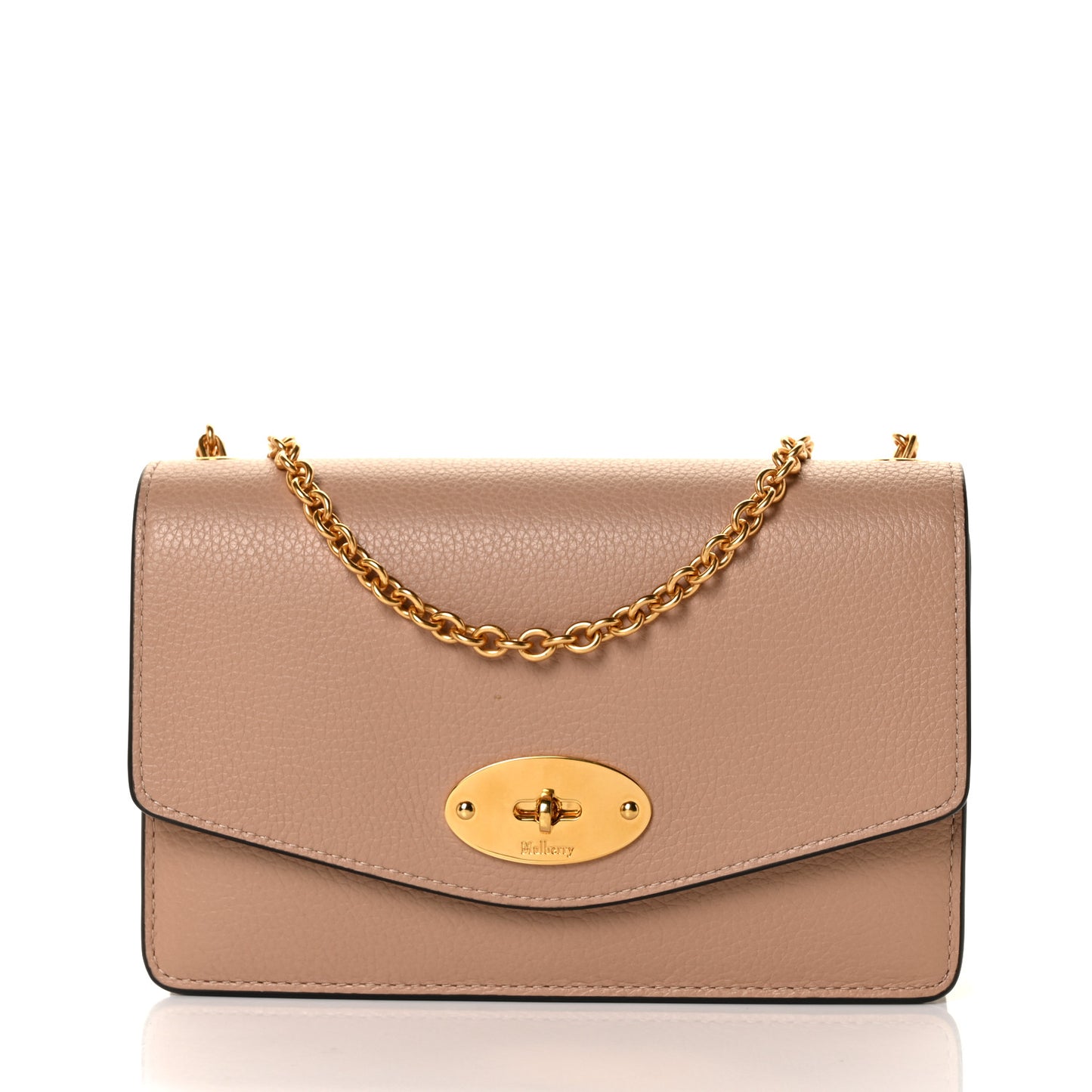 Small Classic Grain Calfskin Small Darley Rosewater