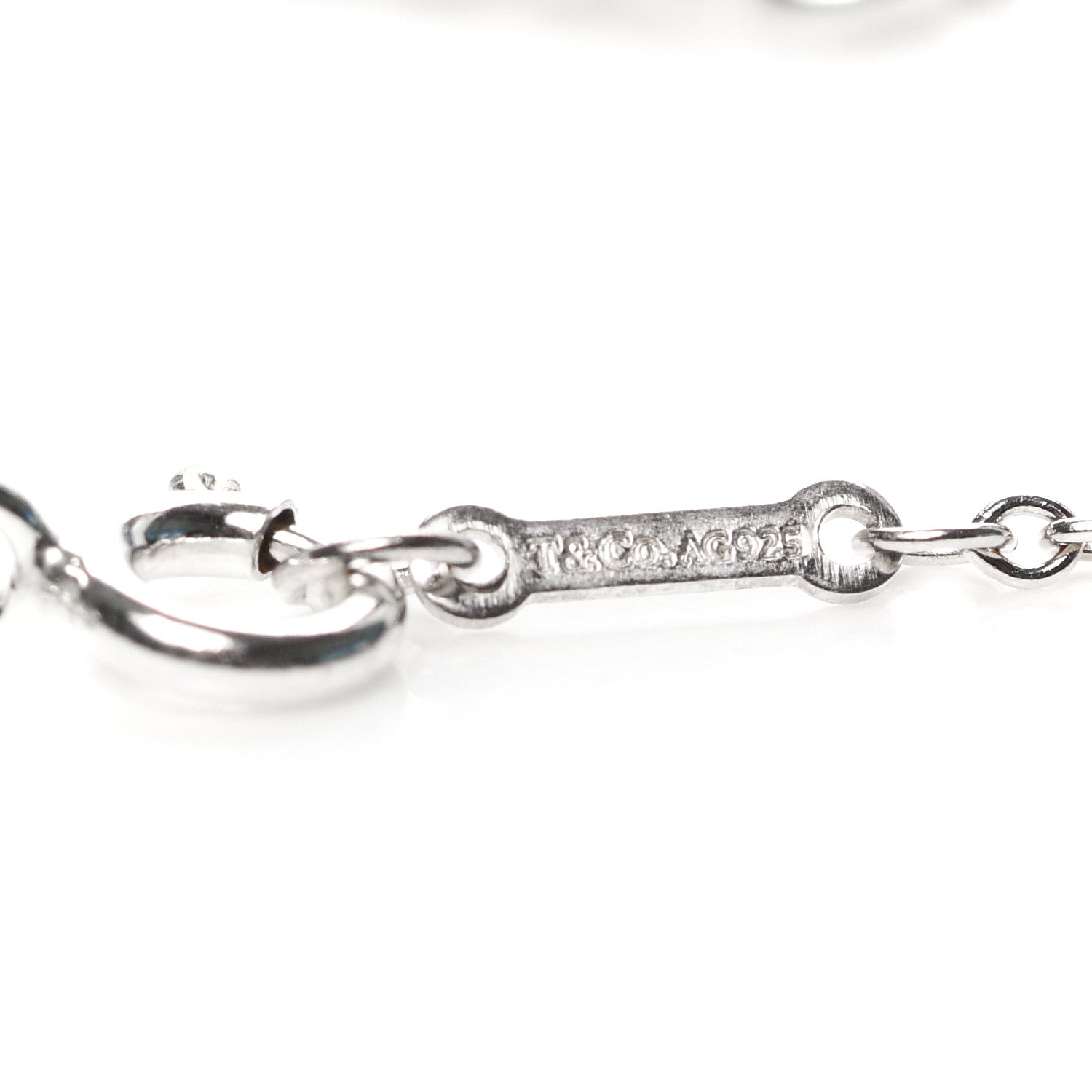 Tiffany Sterling Silver Graffiti Peace Bracelet 5 of 6