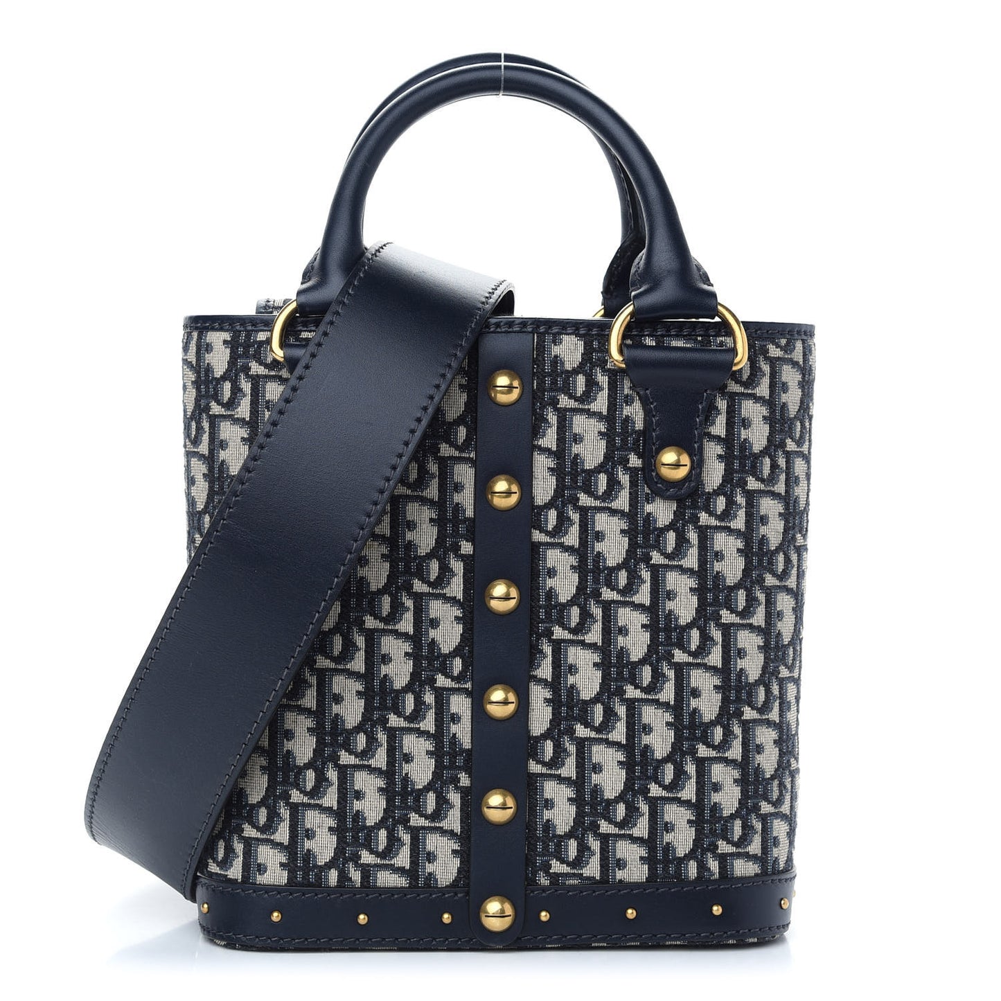 Oblique Studded DiorAvenue Bag Blue