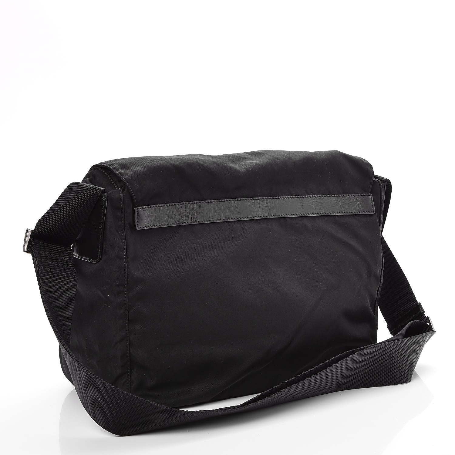 Prada Nylon Vela Messenger Bag Black 3 of 7