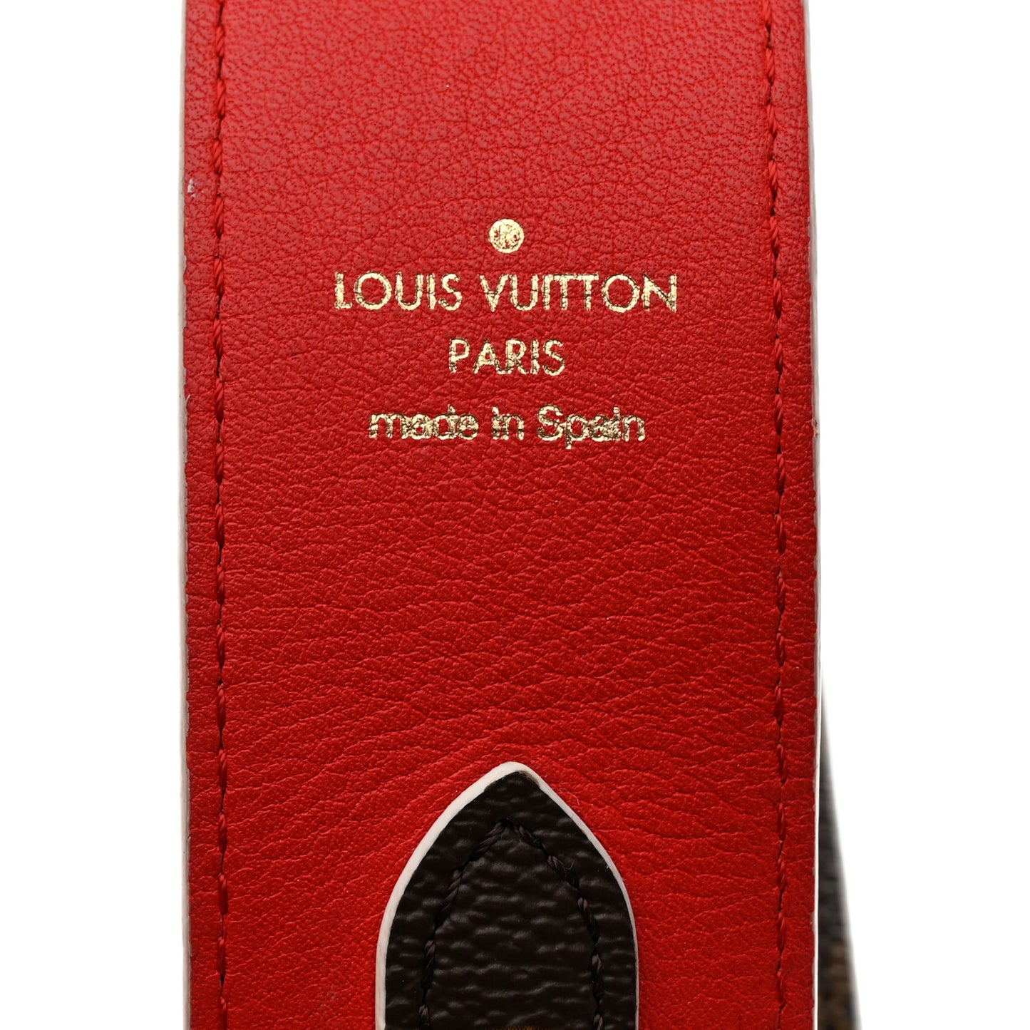 Monogram Bandouliere Shoulder Strap Red