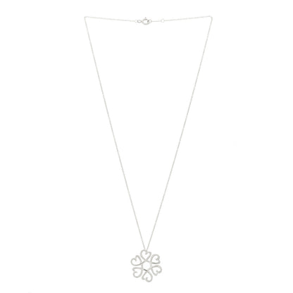 Tiffany Sterling Silver Paloma Picasso Loving Hearts Pendant Necklace 3 of 5