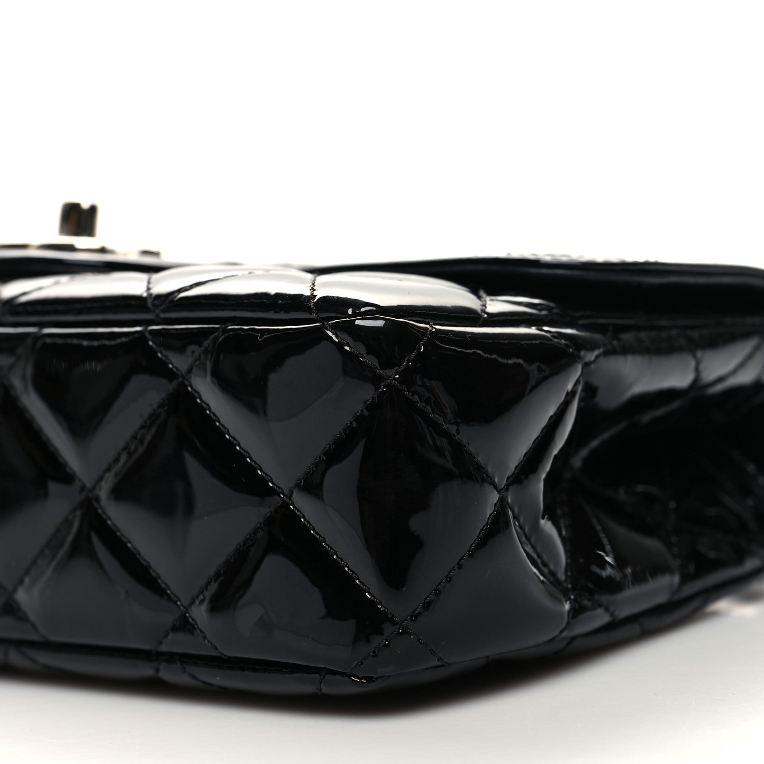 Chanel Patent Quilted Small Coco Shine Flap Black 10 of 11