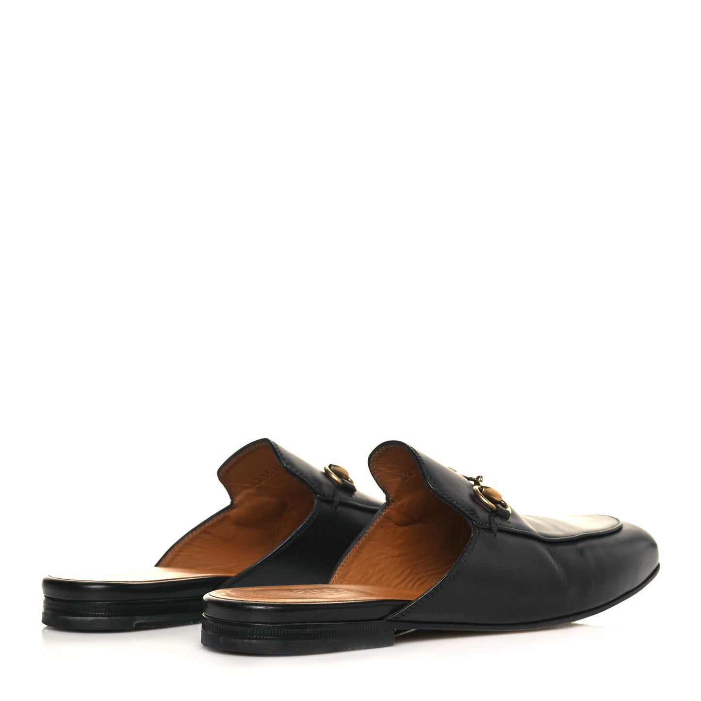 Calfskin Womens Princetown Slippers 37 Black