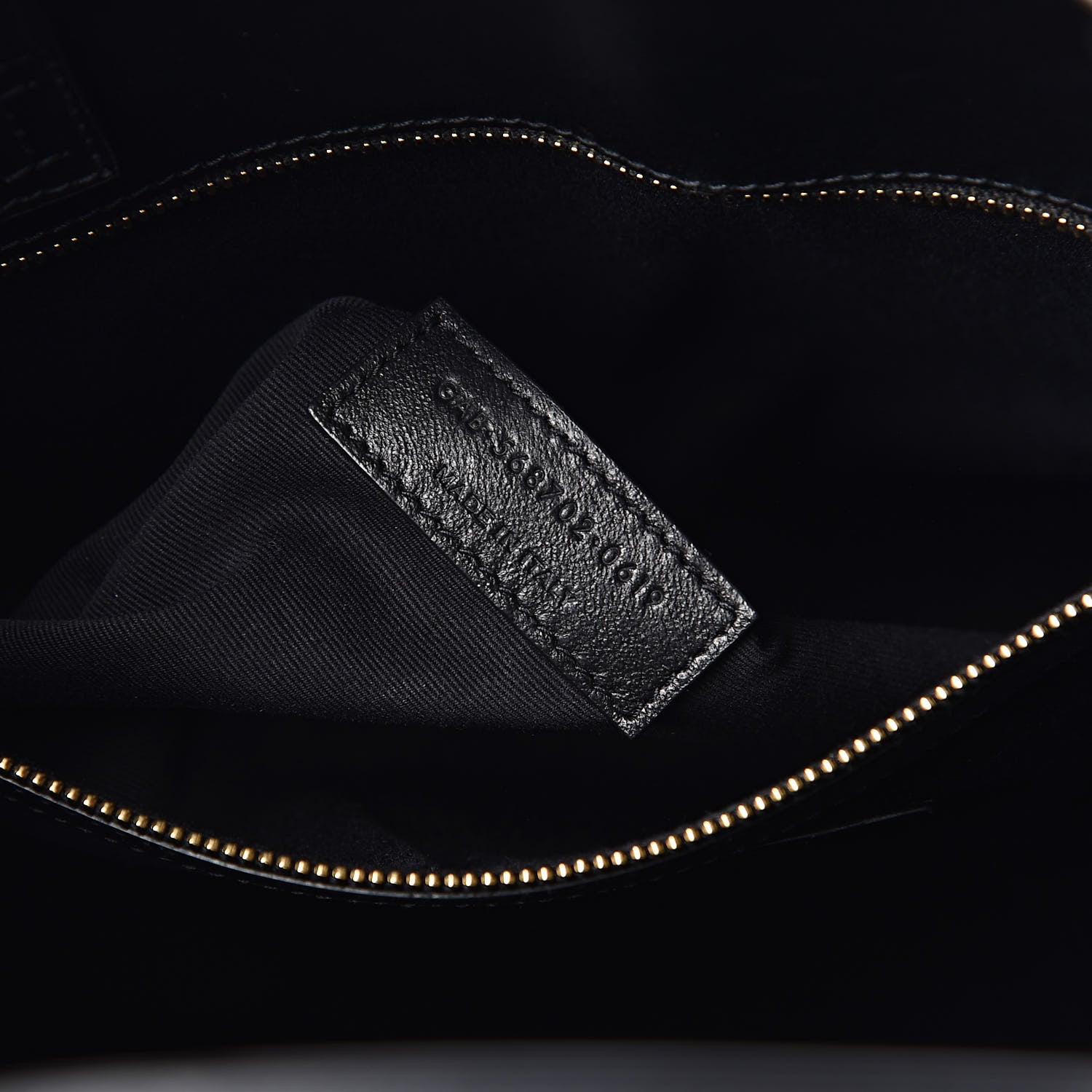Saint Laurent Calfskin Small Manhattan Shopper Tote Black 7 of 10