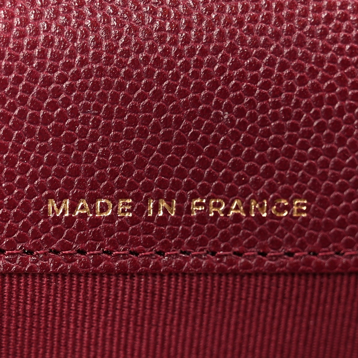 Chanel Caviar Quilted Flap Card Holder Wallet Burgundy 6 of 10