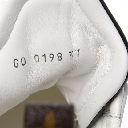 Louis Vuitton Calfskin Technical Nylon LV Archlight Sneakers 37 White Orange Blue 8 of 9