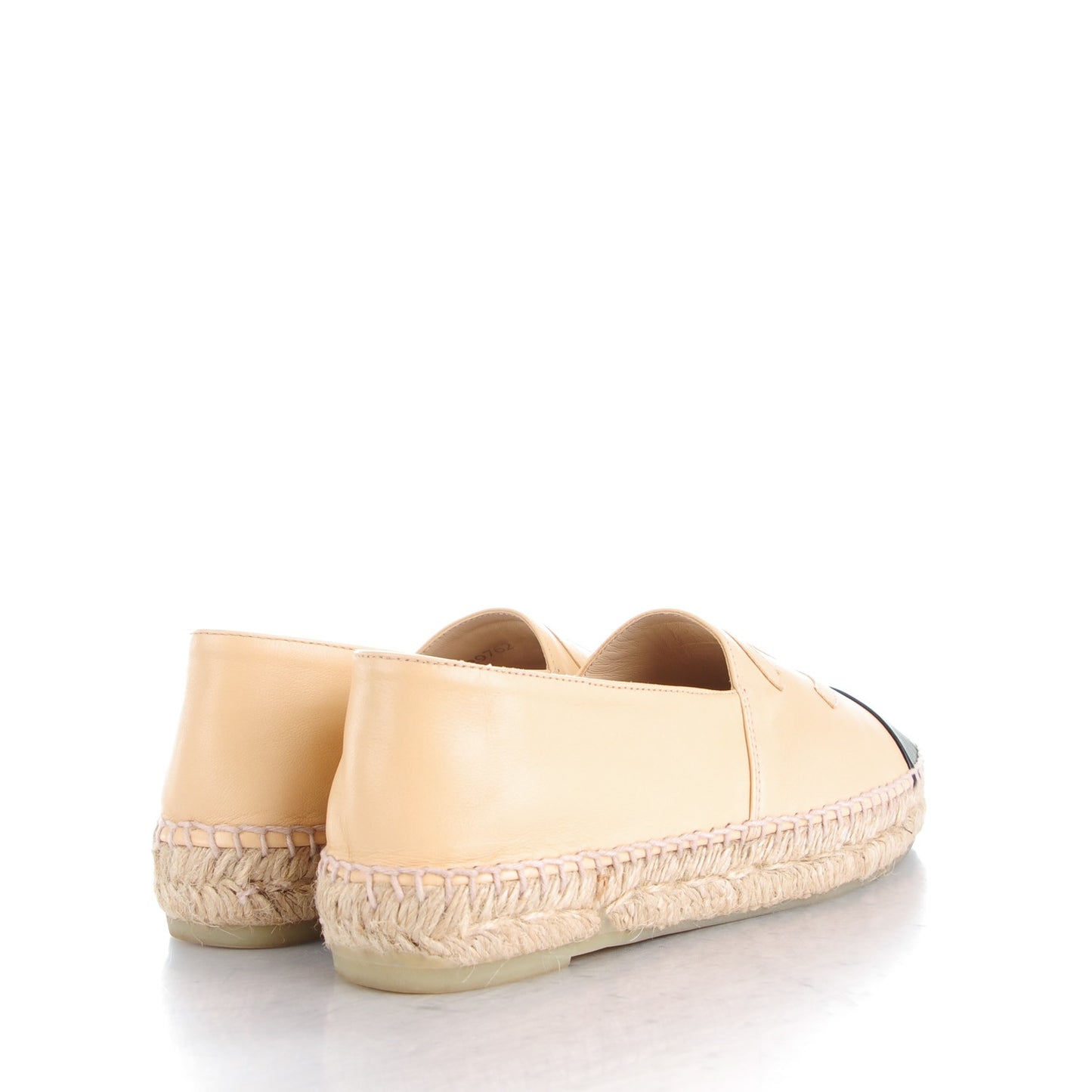 Lambskin CC Espadrilles 36 Beige Black