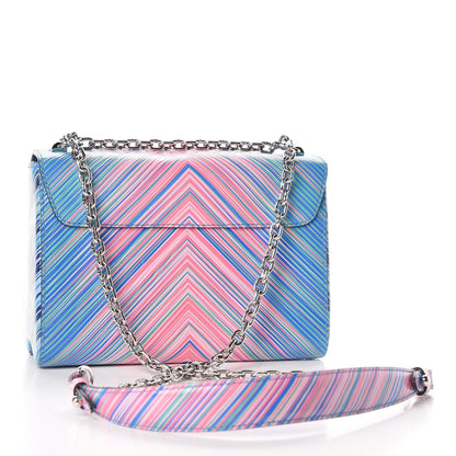 Louis Vuitton Epi Tropical Twist Shoulder Bag MM Blue Rose 4 of 9