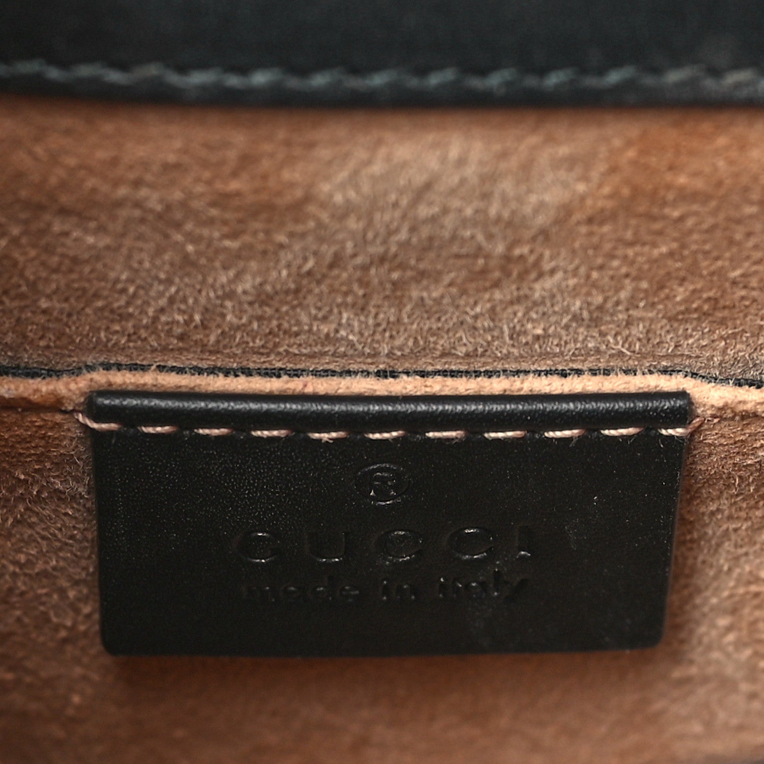 Gucci Calfskin Mini Sylvie Chain Shoulder Bag Black 6 of 9