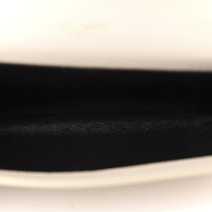 Saint Laurent Grain De Poudre Monogram Uptown Chain Wallet Dark Latte 8 of 15